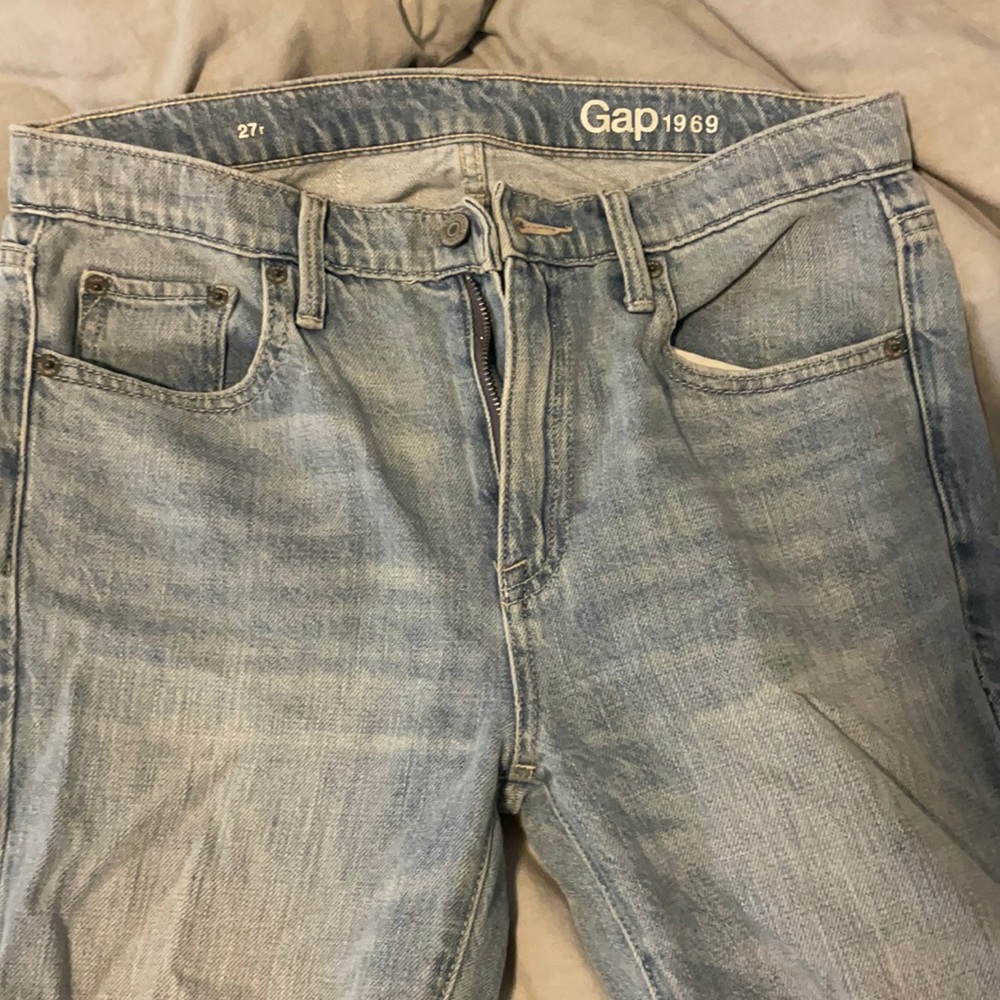 Light was gap bf jeans